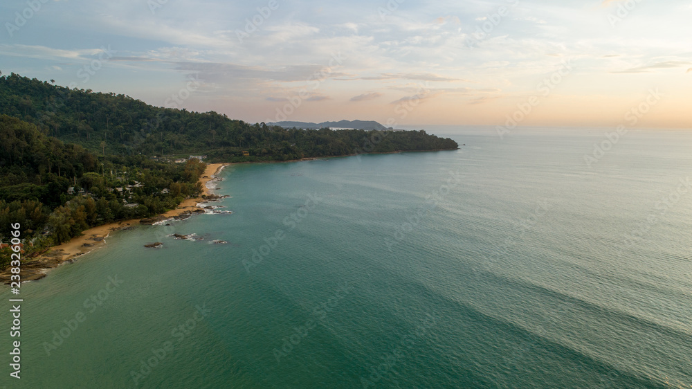 Aerial view beach kho lak Thailand Aerial view beach kho lak Thailand