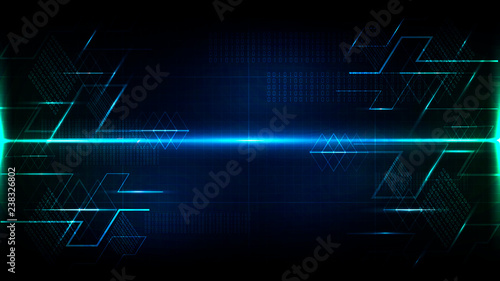 Abstract digital technology future cyberspace background vector