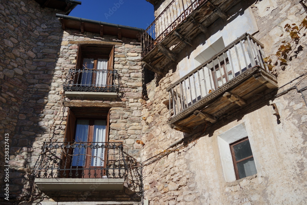 Castejon de Sos. Village of Huesca. Aragon, Spain