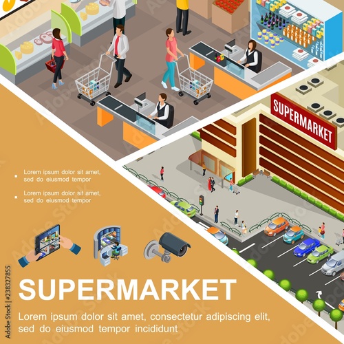 Isometric Shopping Mall Concept
