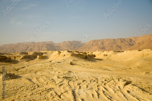 Judean desert and dead sea are