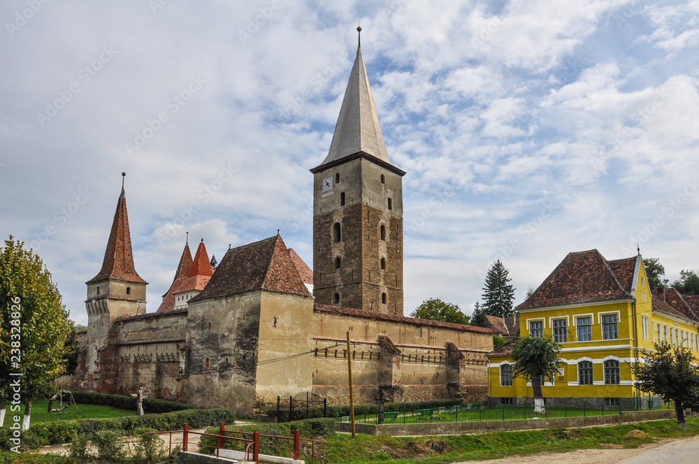 fortified church in Mosna (Moșna) - Transylvania Romania