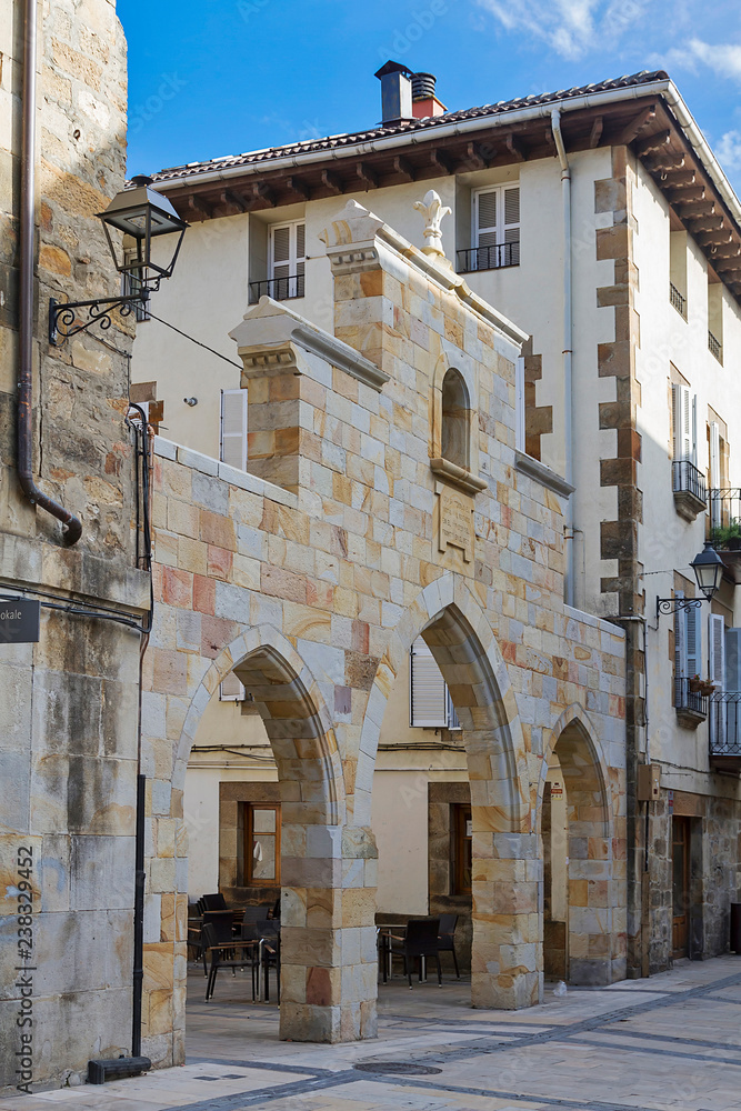 Elorrio town in Vizcaya, with renaissance architecture