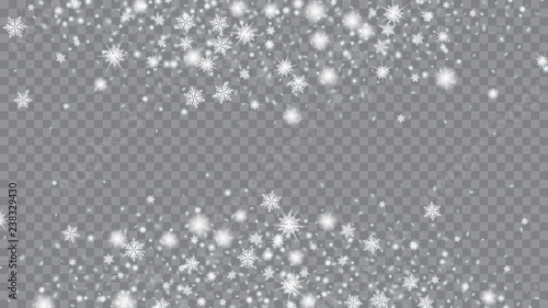 Wallpaper Mural Snow Blizzard Effect. Bbright, White, Shimmer, Glowing, Scatter, Falling background. Holiday decoration Christmas banner. Transparent base. Torontodigital.ca