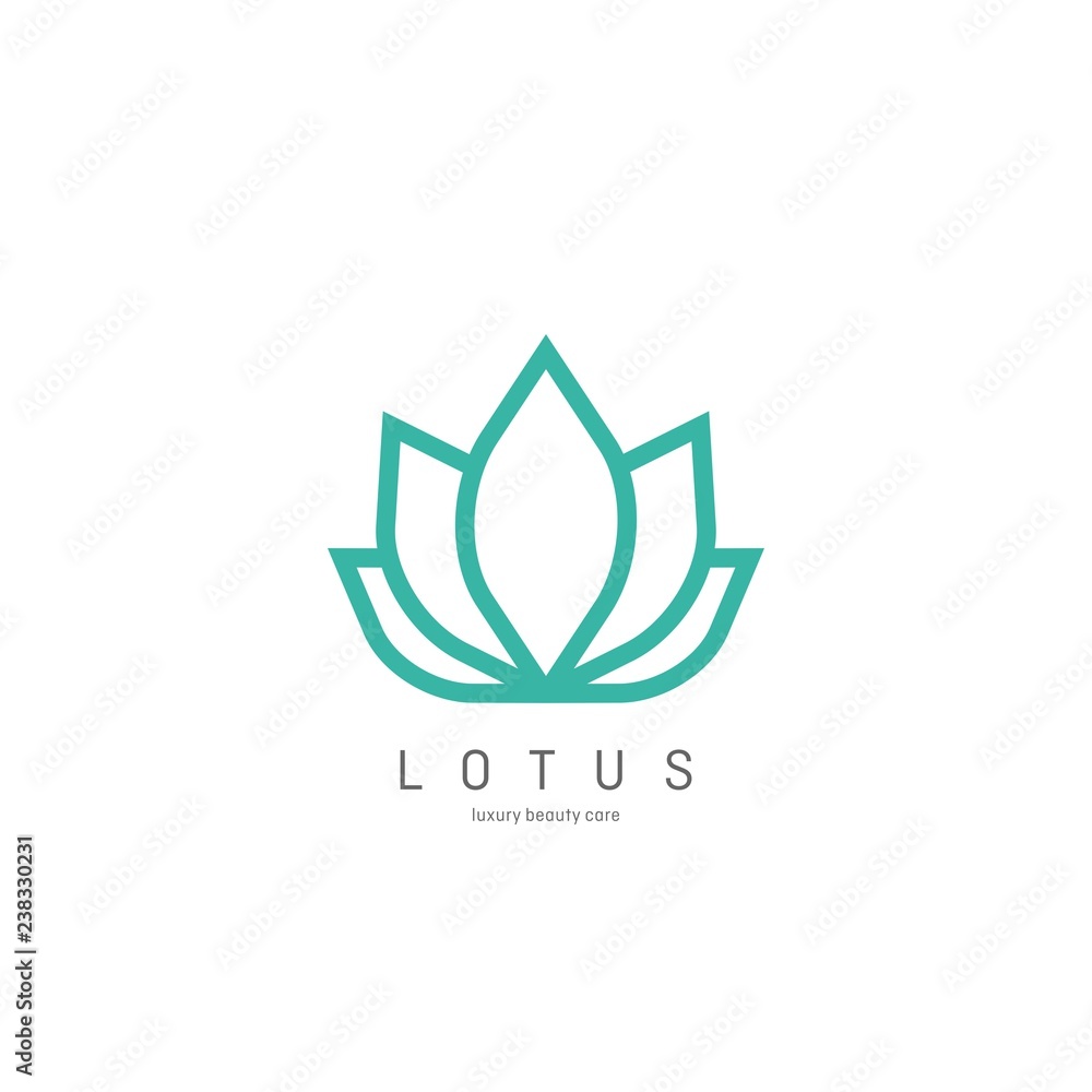 Flower Logo abstract design vector template. Lotus SPA icon. Cosmetics Hotel Garden Beauty salon Logotype concept. Flower Logo abstract design vector template. Lotus SPA icon. Cosmetics Hotel Garden Beauty salon Logotype concept.