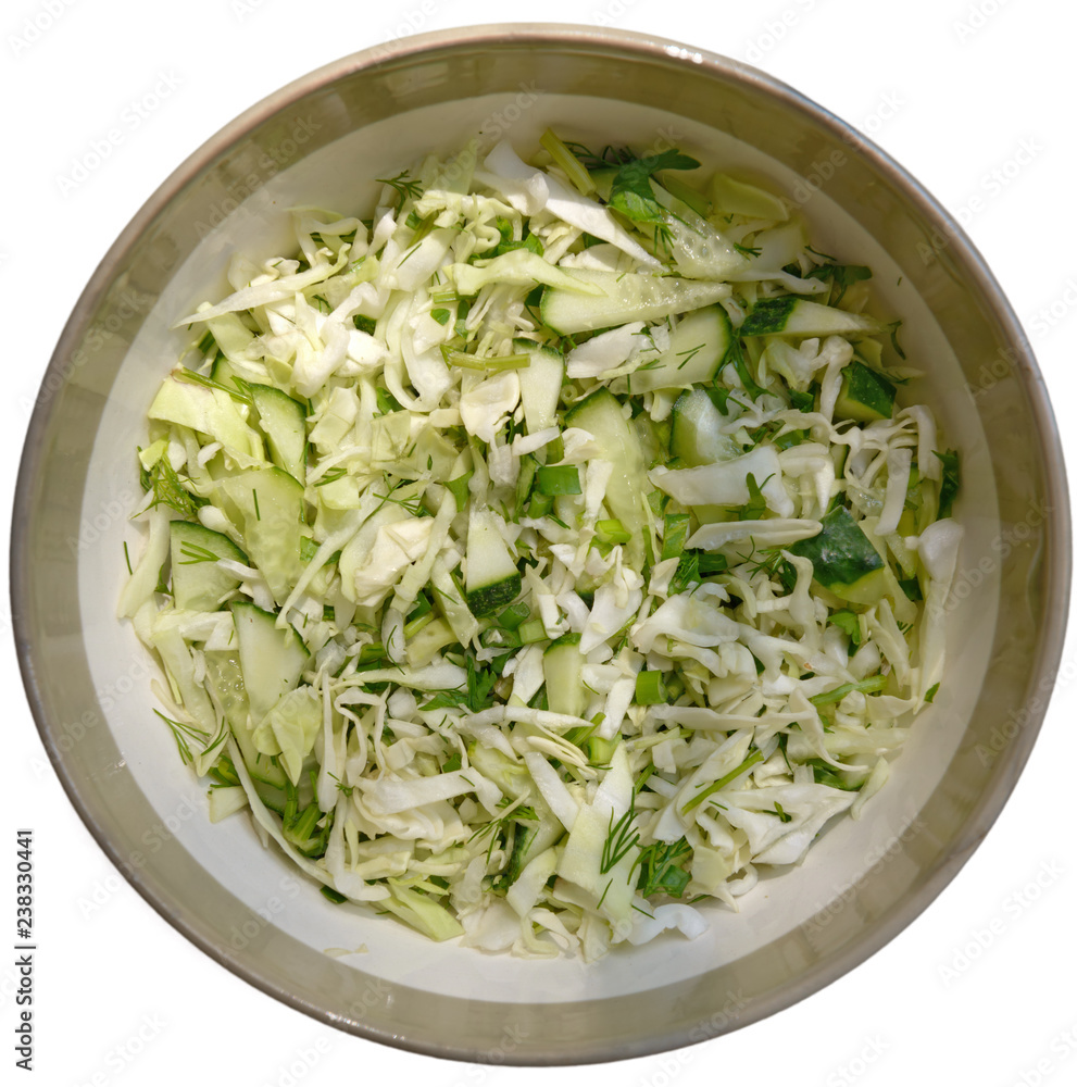 Close-up fresh spring salad that is in round bowl. Close-up fresh spring salad that is in round bowl.