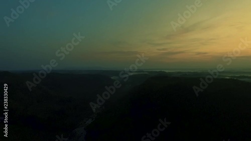 Early Morning Hill in Java