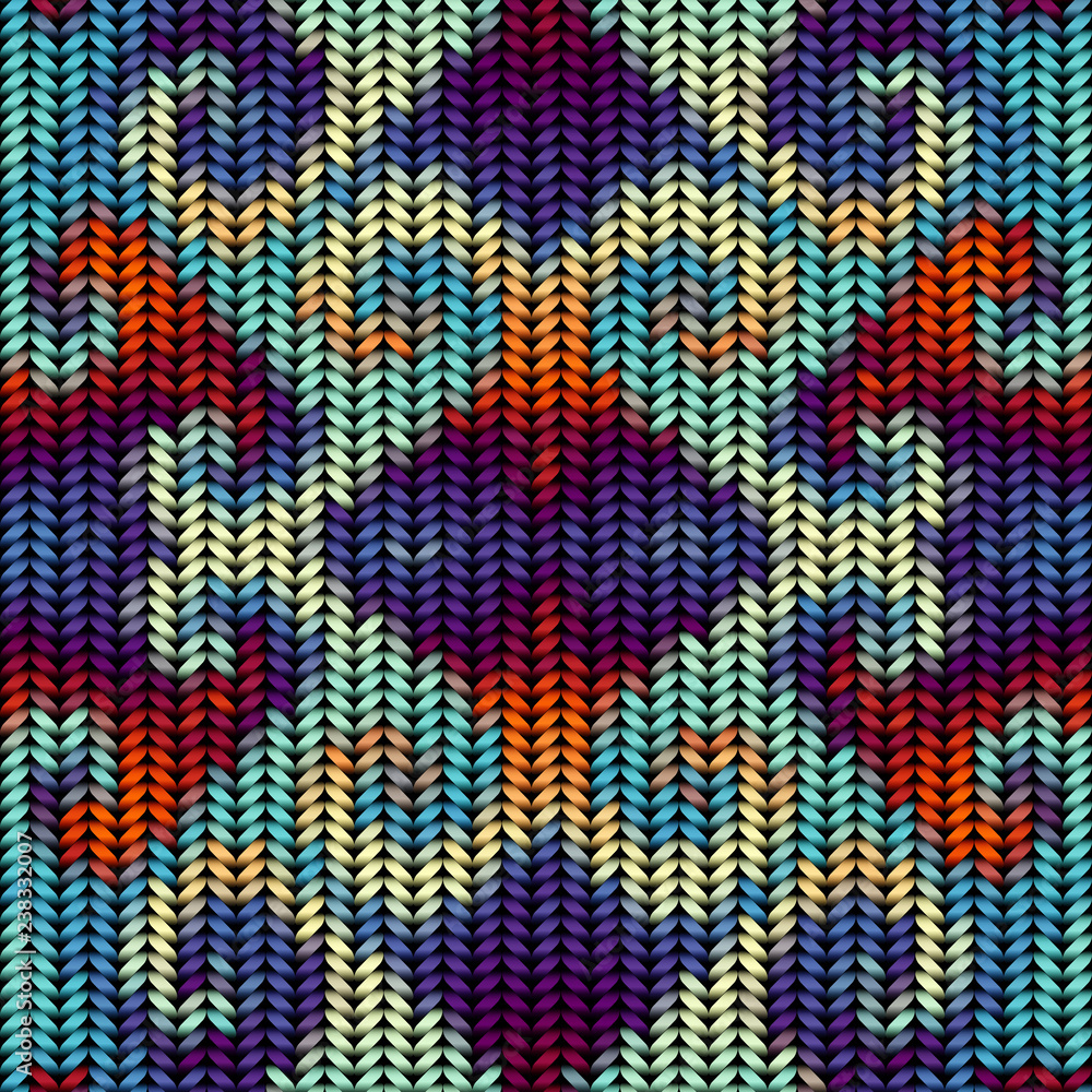 Imitation Sweater knit Melange effect Vector Illustration.