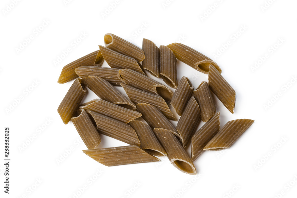 pasta on white background