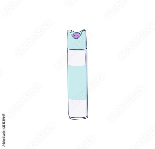 air freshener spray. Isolated deodorant or aerosol. Chemicals household product.