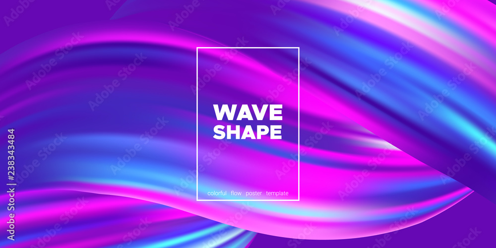 Wave Abstract Background with Liquid Shape. Wave Abstract Background with Liquid Shape.