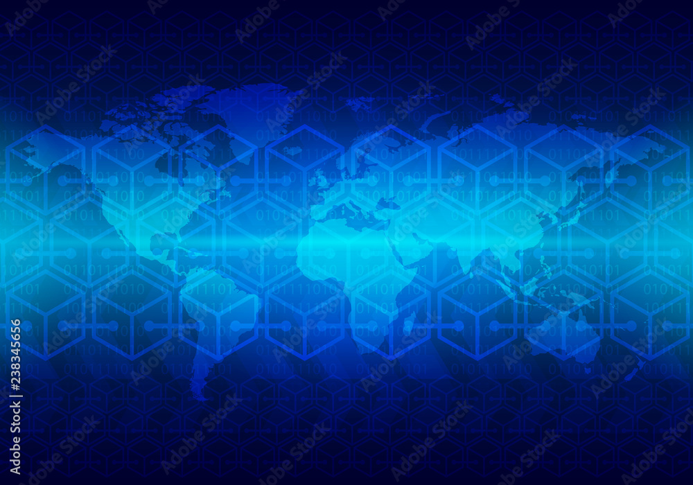 Obraz premium Hi-tech technology concept, abstract background.