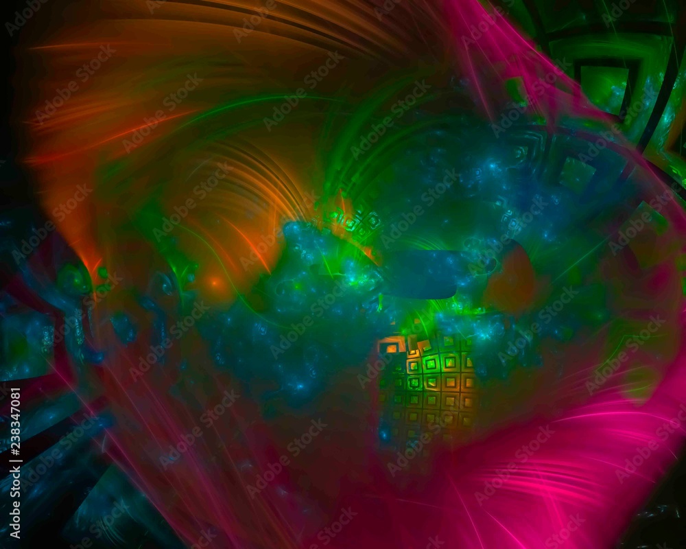 digital abstract fractal, beautiful design fantasy