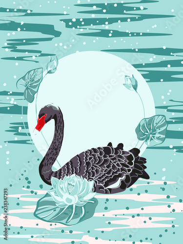 Black Swan, Chinese and Japanese lacquer miniatures