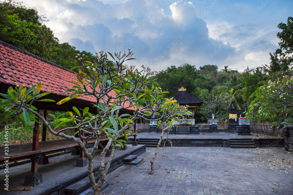 Courtyard of traditional balinese temple,Bali,Indonesia
