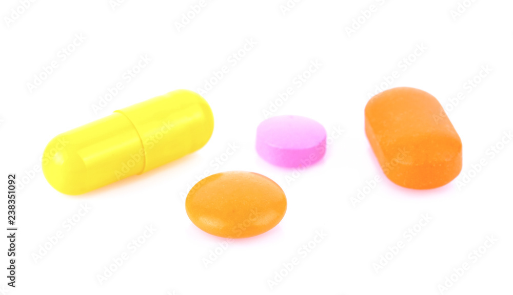 pill on white background pill on white background