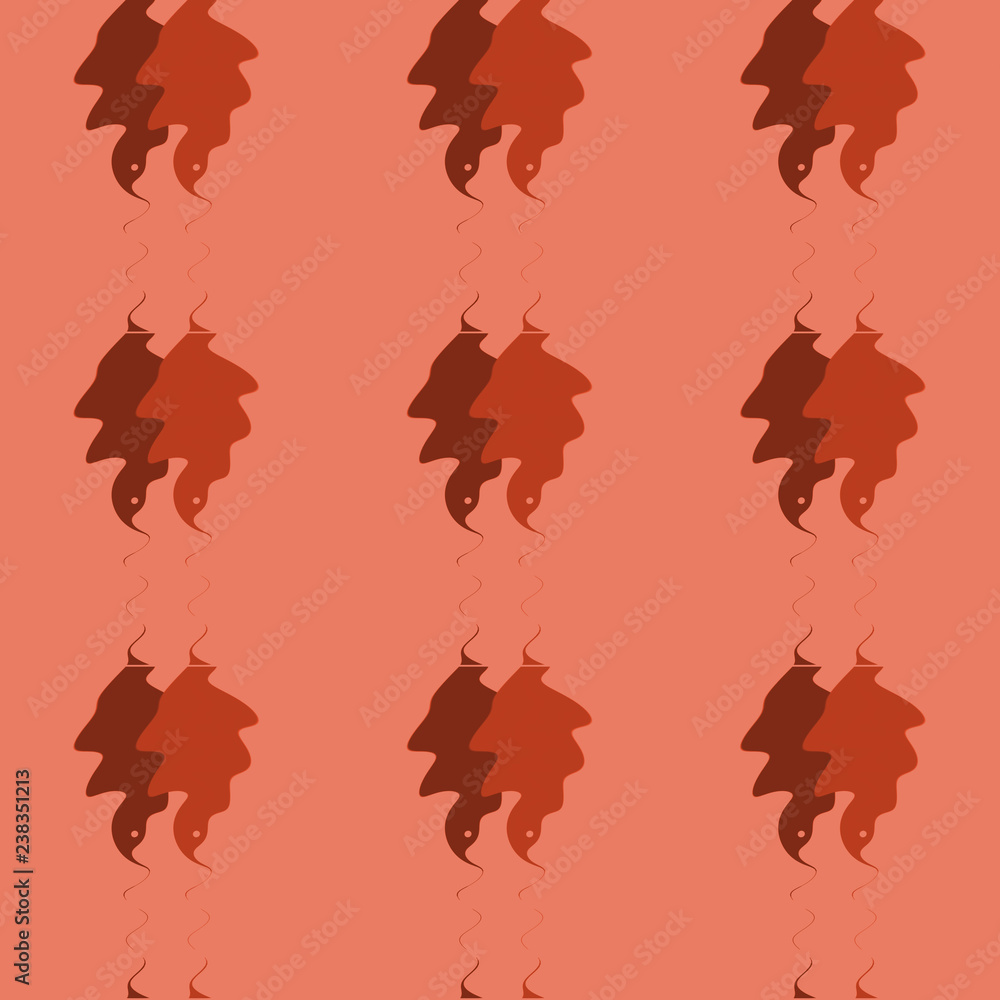 Seamless background pattern with multi-colored diverse shapes.