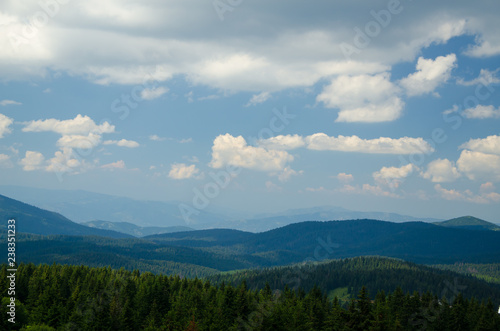 Picturesque landscape of the mountain Kopaonik, in Serbia, is summer
