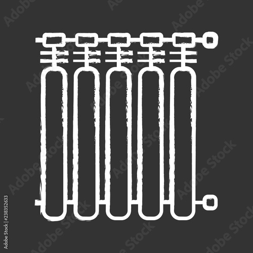 Radiator chalk icon