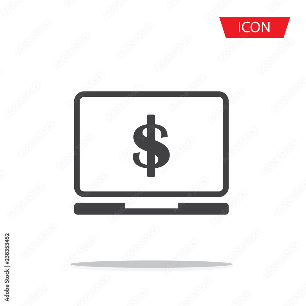 internet banking icon vector isolated on white background. internet banking icon vector isolated on white background.