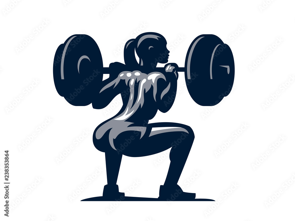 Φωτογραφία Woman fitness illustration.
