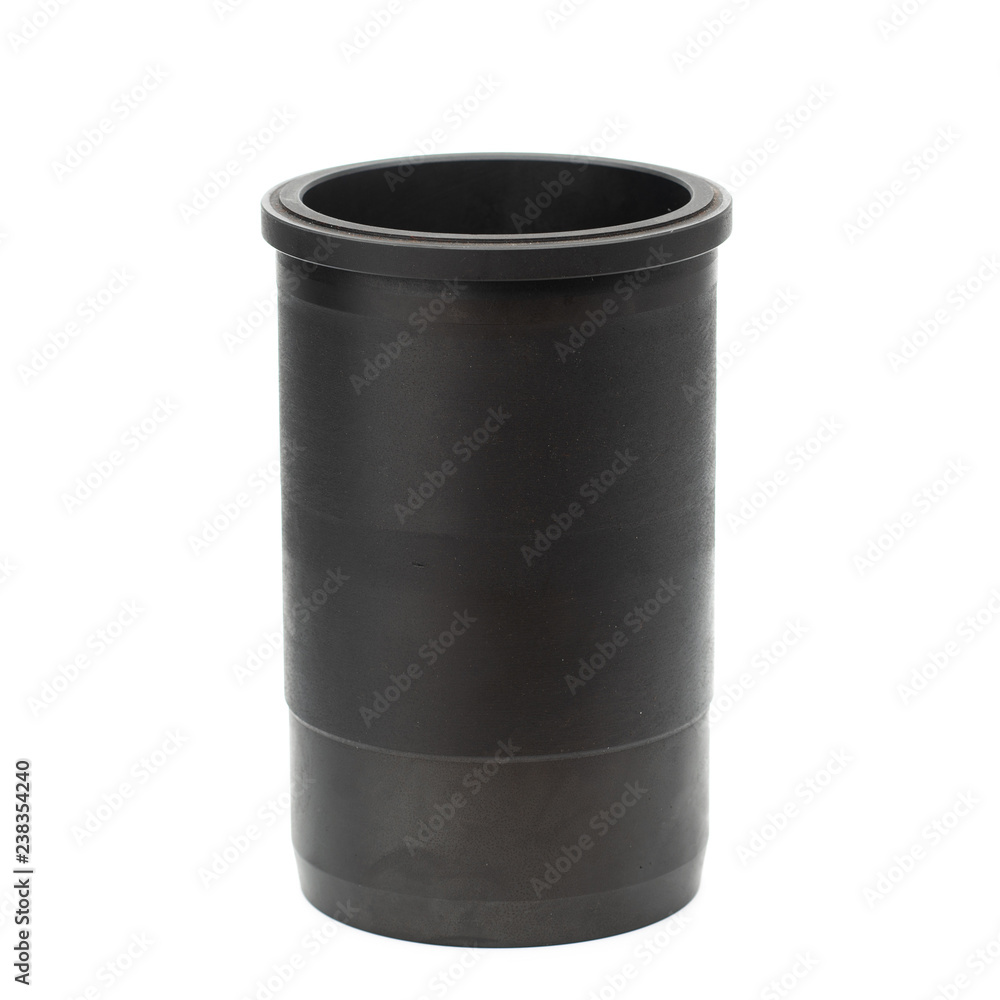 cylinders of pistons for an internal combustion engine on a white background cylinders of pistons for an internal combustion engine on a white background