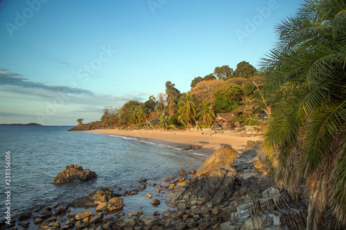 Beautiful deserted bay of Nosy Komba Island