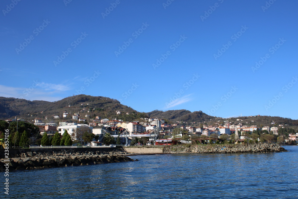 Black sea region coast Turkey