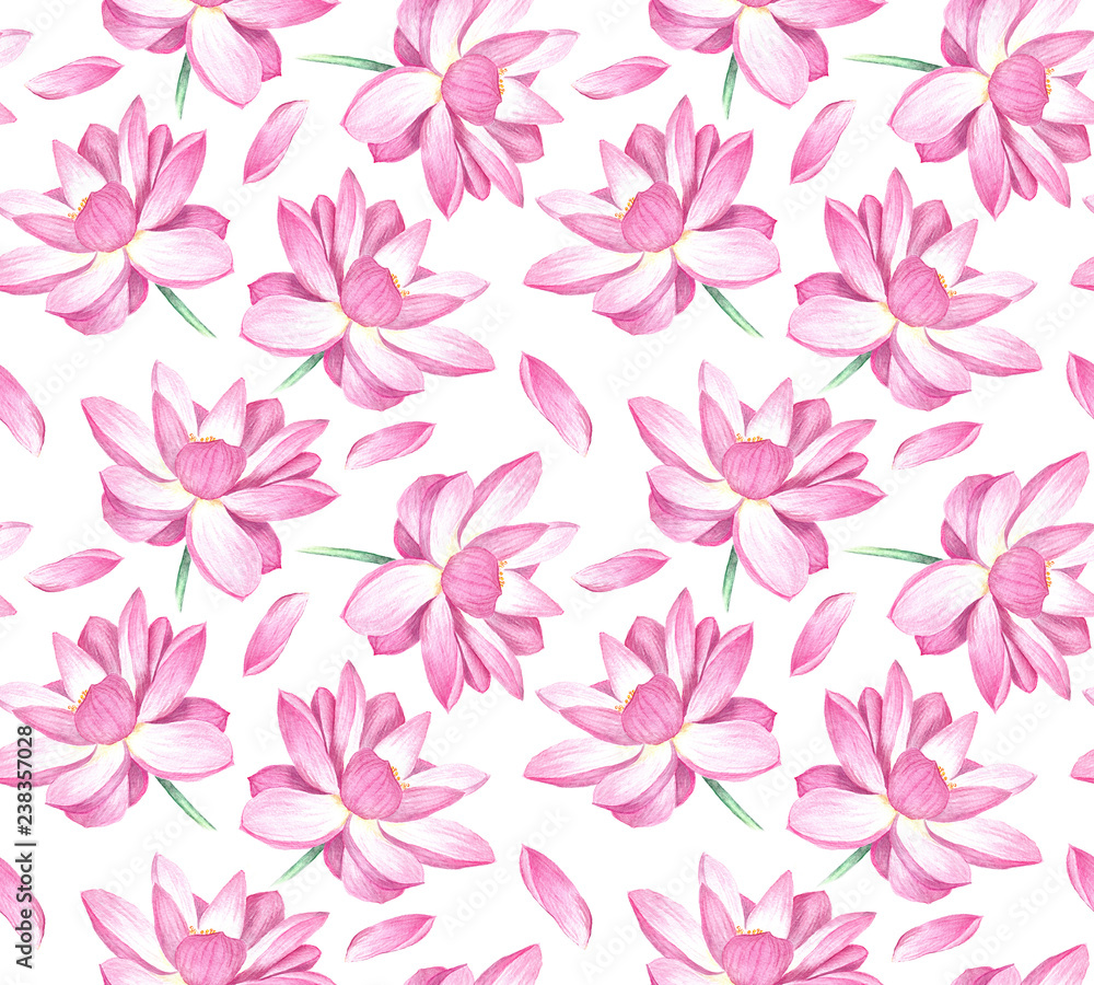 Lotus seamless background