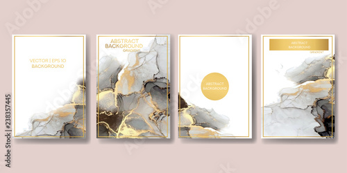
wedding invitation. a great celebration of lovers. texture of liquid marble and gold. print for leaflets, banners, flyers, business cards, cards. trend vector