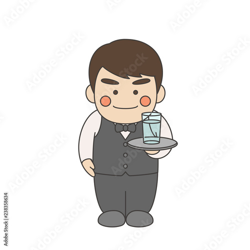 男性キャラクターウェイター