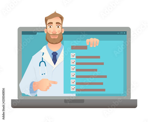Online medicine concept
