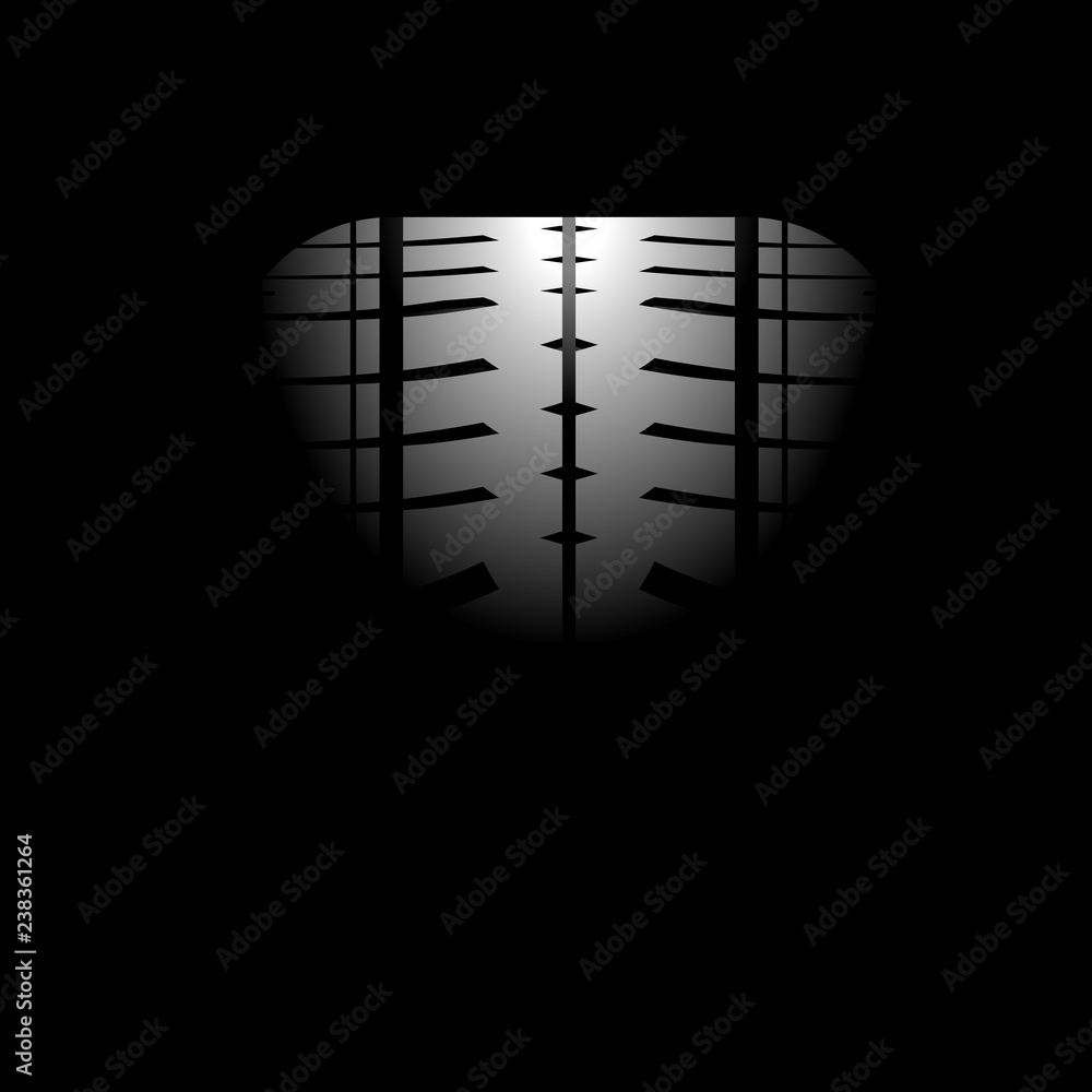 Light tire silhouette Light tire silhouette
