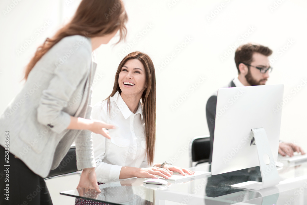 employees in the workplace in the office. employees in the workplace in the office.