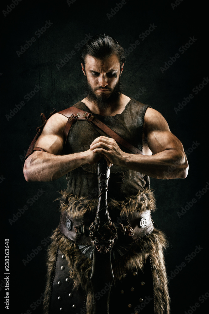 Φωτογραφία Portrait of a barbarian