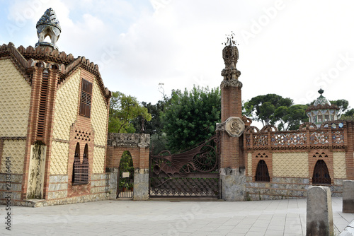 Porta Pavellons Güell Pedralbes Barcelona photo