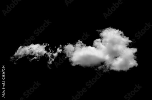 white clouds on black background