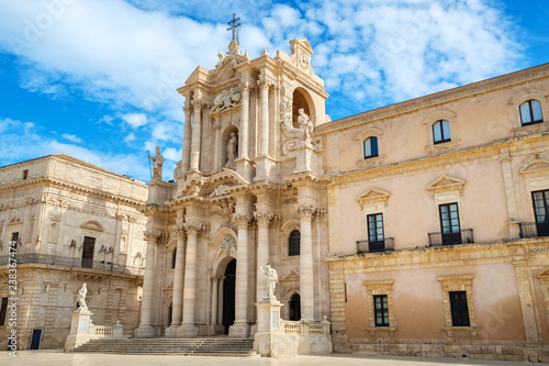 Cathedral of Syracuse. Sicily, Italy photo