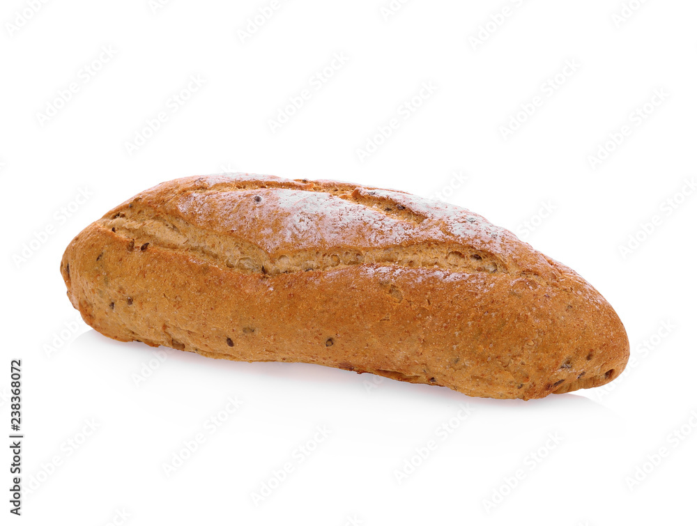  breads isolated on a white background.