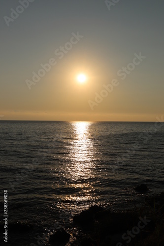 coucher du soleil en Sicile Trappeto Terrasini