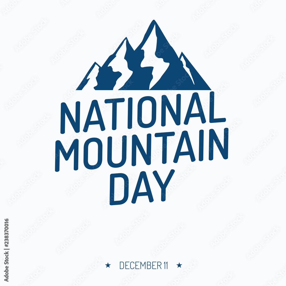 National mountain day concept