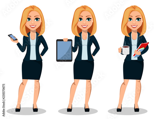 Business woman in office style clothes
