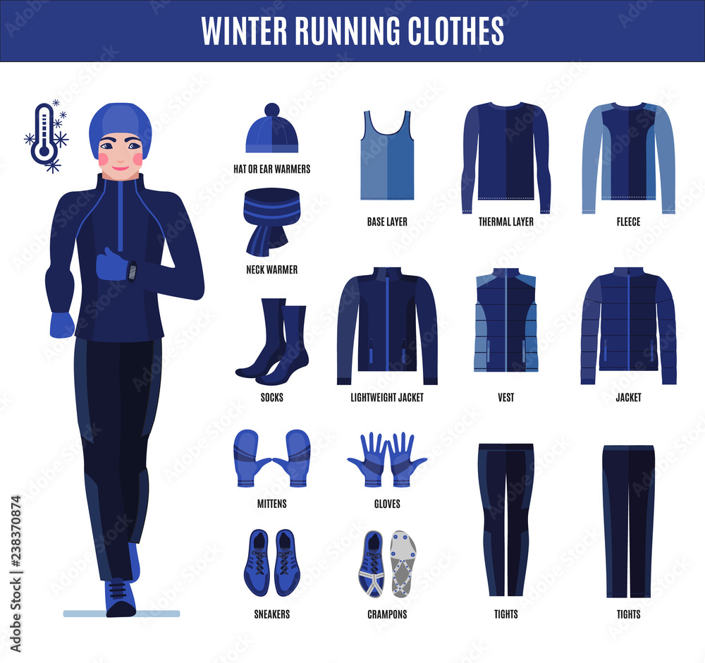 Dress for top winter running