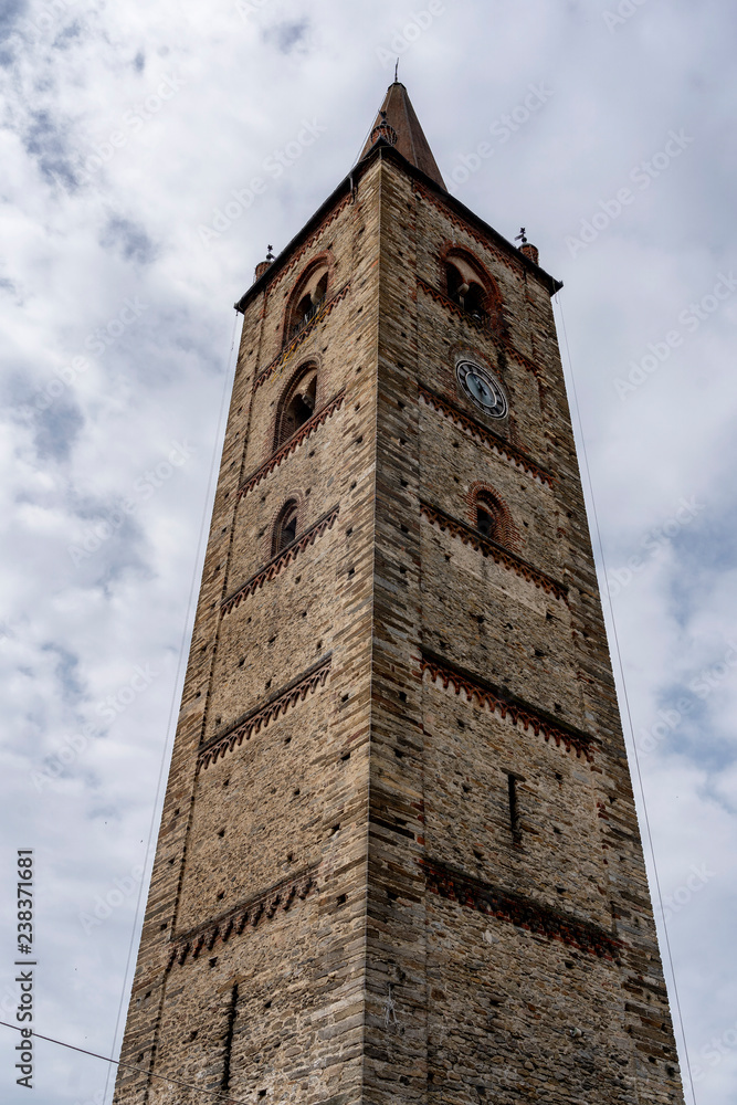 Bagnolo Piemonte, Cuneo, historic tower Bagnolo Piemonte, Cuneo, historic tower