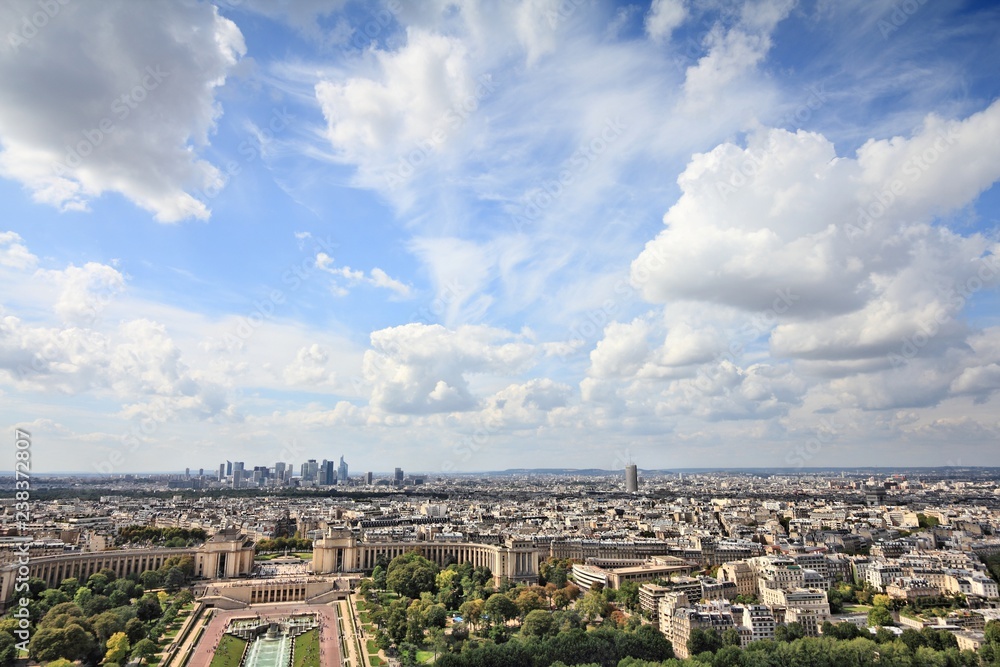 Paris aerial view