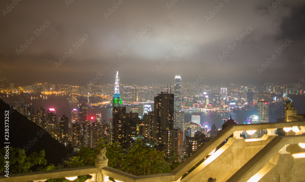 custom made wallpaper toronto digitalHong Kong urban landscape