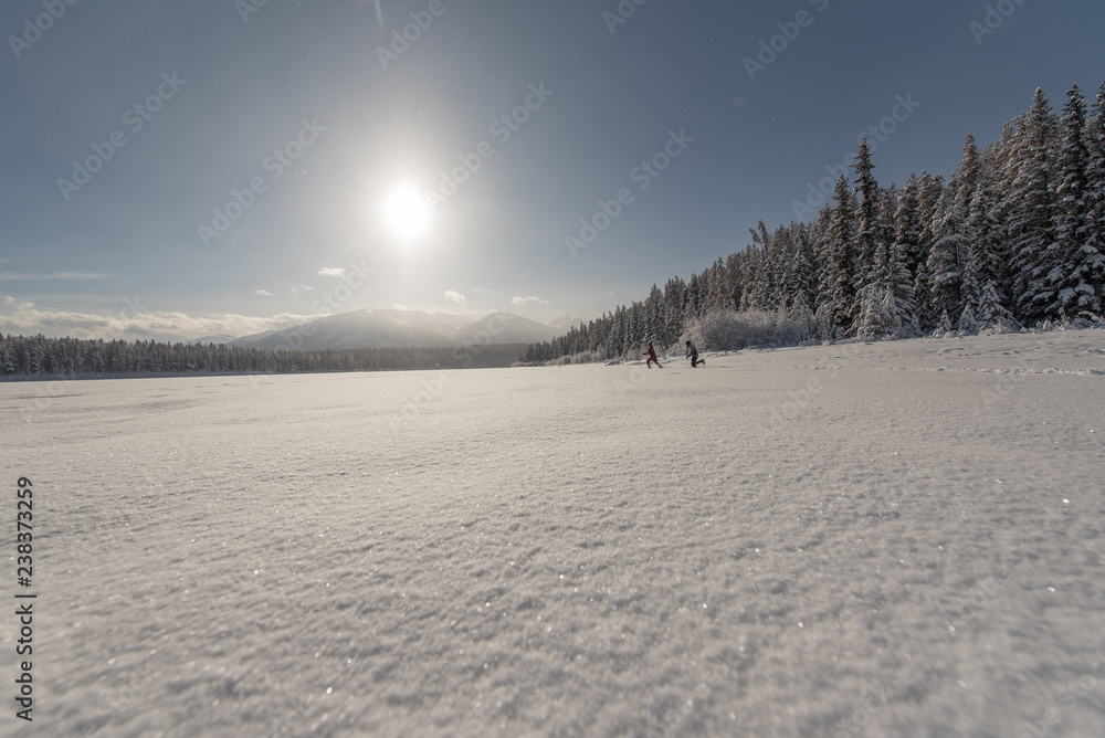 Winter scenery in Canada