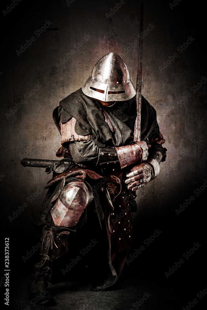 Naklejka premium Portrait of a Knight
