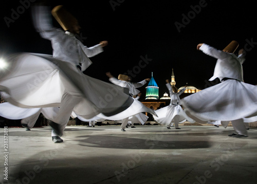 Semazen or Whirling Dervishes Mevlana, Konya, Turkey - 12 07 2018
