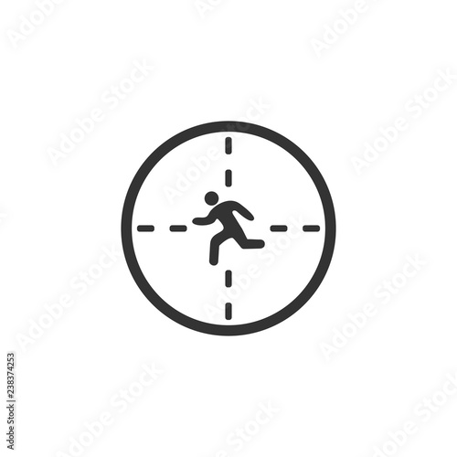 Crosshair icon flat